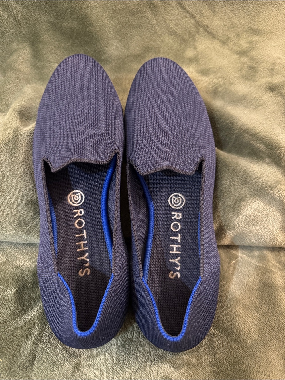 Rothy's women’s  Navy Blue Slip-On Loafers